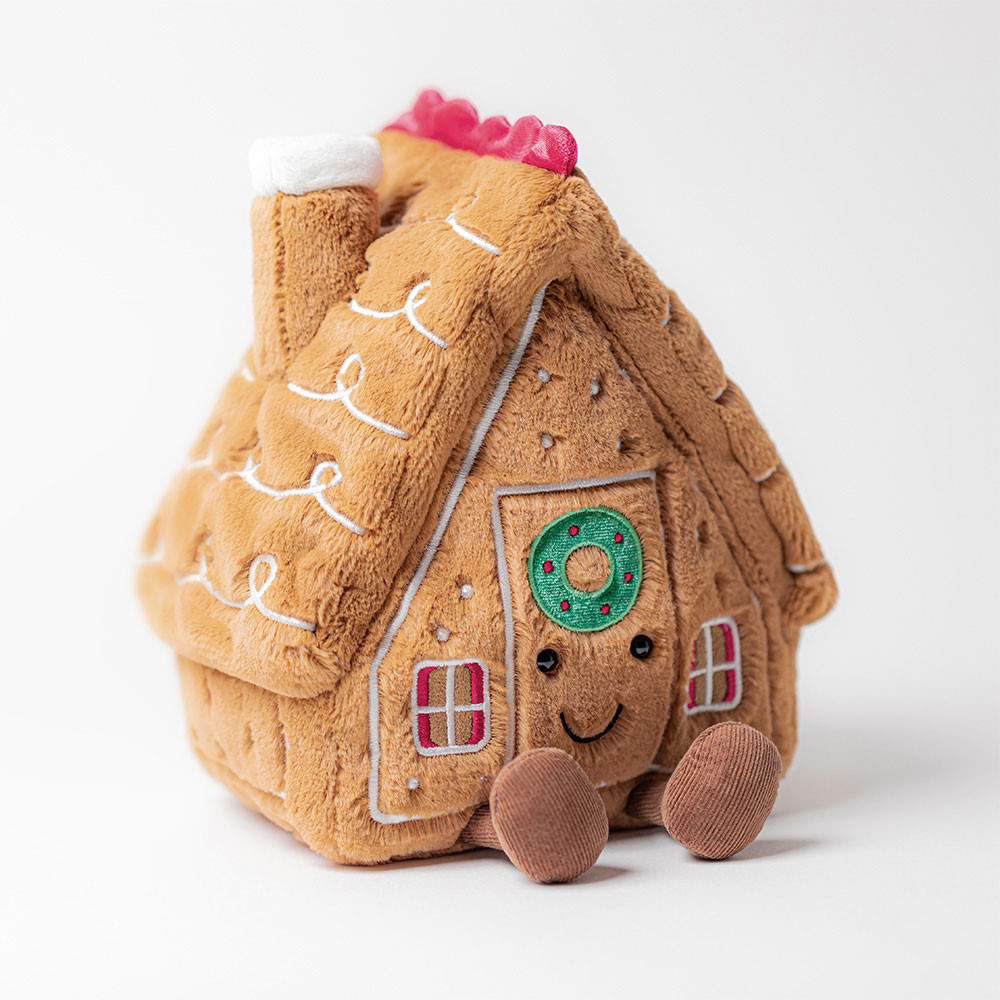 Brown Jellycat Amuseables Gingerbread House | US-KMDU61923