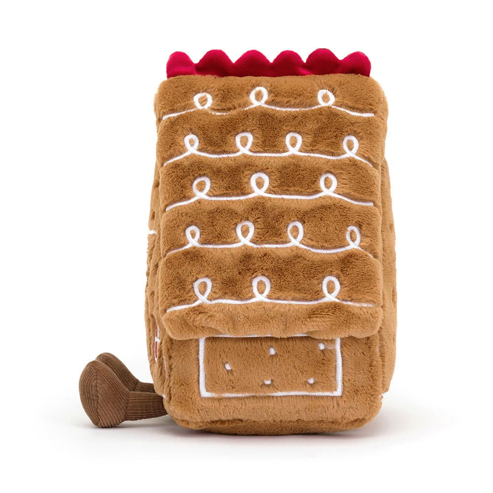 Brown Jellycat Amuseables Gingerbread House | US-KMDU61923