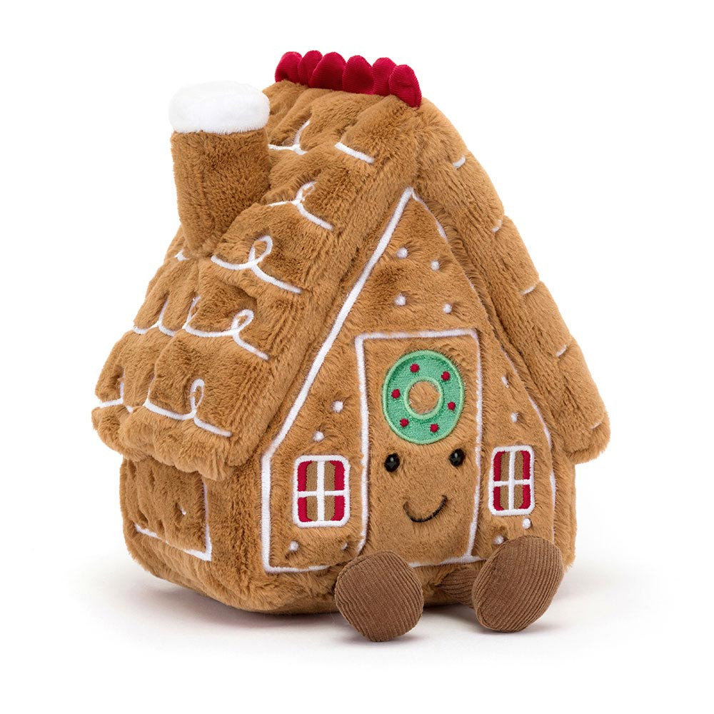 Brown Jellycat Amuseables Gingerbread House | US-KMDU61923