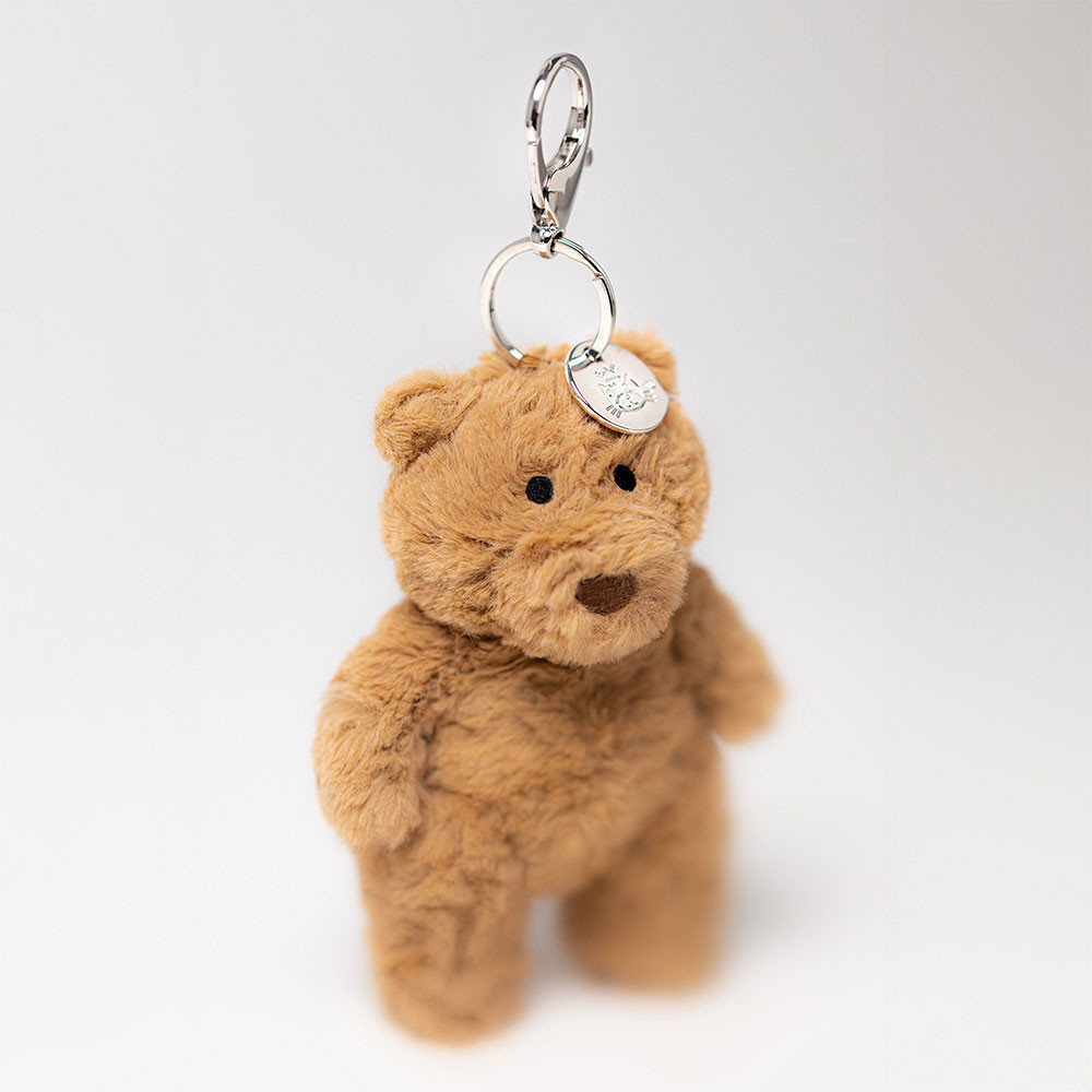 Brown Jellycat Bartholomew Bear Bag Charm | US-PDUH48279