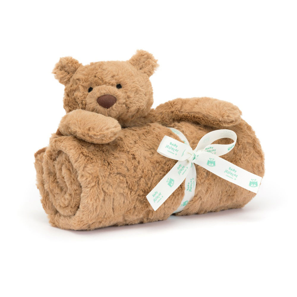 Brown Jellycat Bartholomew Bear Blankie | US-VGAJ75163