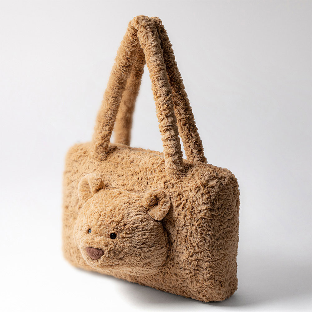 Brown Jellycat Bartholomew Bear Tote Bag | US-EACZ01645