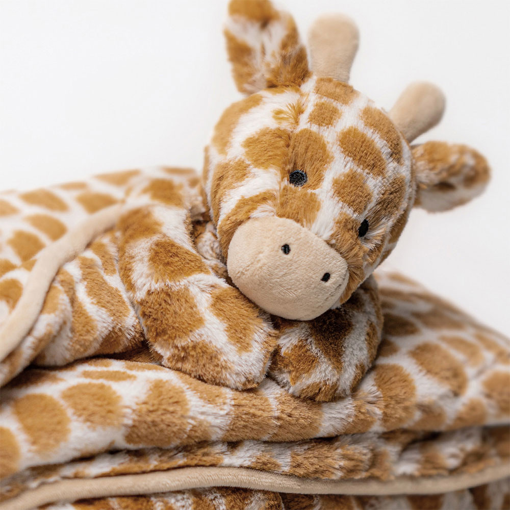 Brown Jellycat Bashful Giraffe Blankie | US-VFTG46270