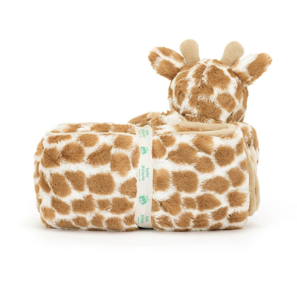 Brown Jellycat Bashful Giraffe Blankie | US-VFTG46270