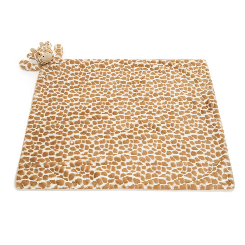 Brown Jellycat Bashful Giraffe Blankie | US-VFTG46270