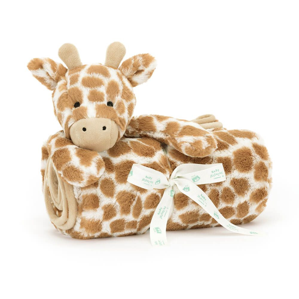 Brown Jellycat Bashful Giraffe Blankie | US-VFTG46270