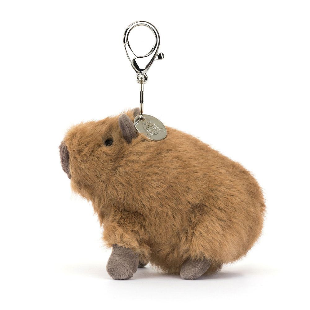 Brown Jellycat Clyde Capybara Bag Charm | US-LWDA13842