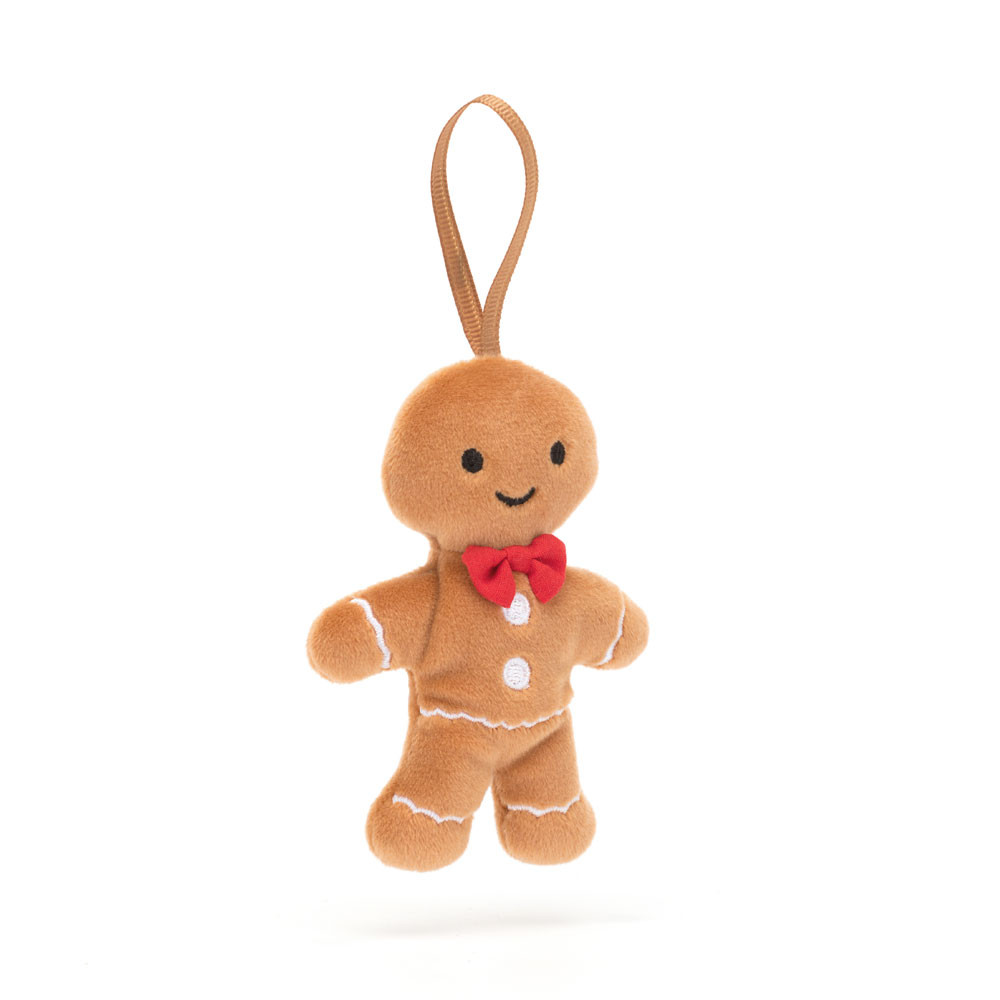 Brown Jellycat Festive Folly Gingerbread Fred | US-DVZL73496