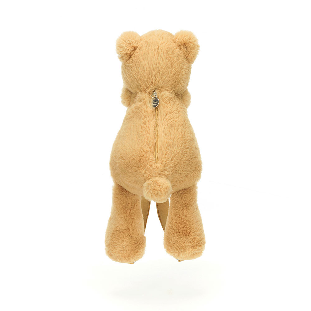 Brown Jellycat Smudge Bear Backpack | US-ABLJ32765