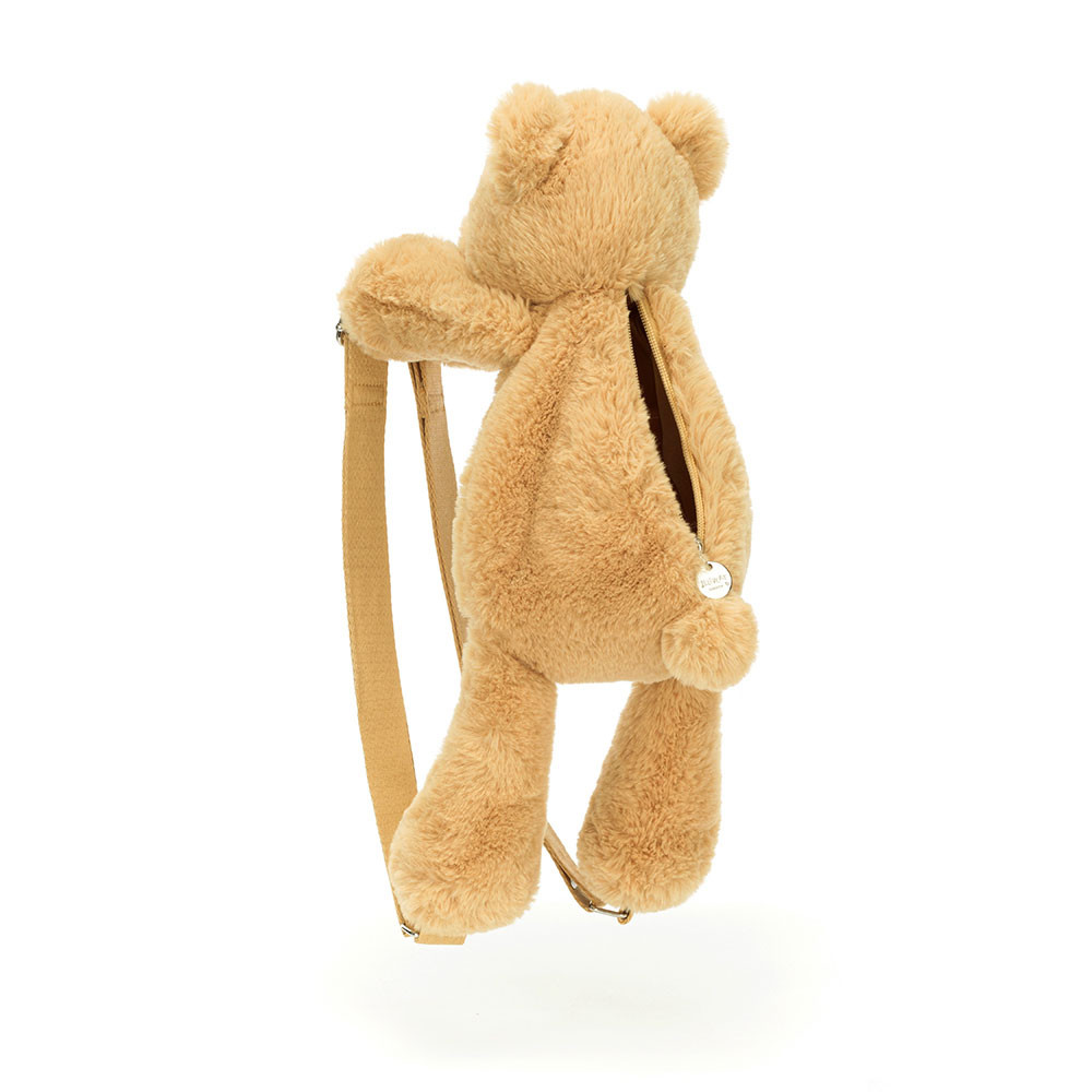 Brown Jellycat Smudge Bear Backpack | US-ABLJ32765