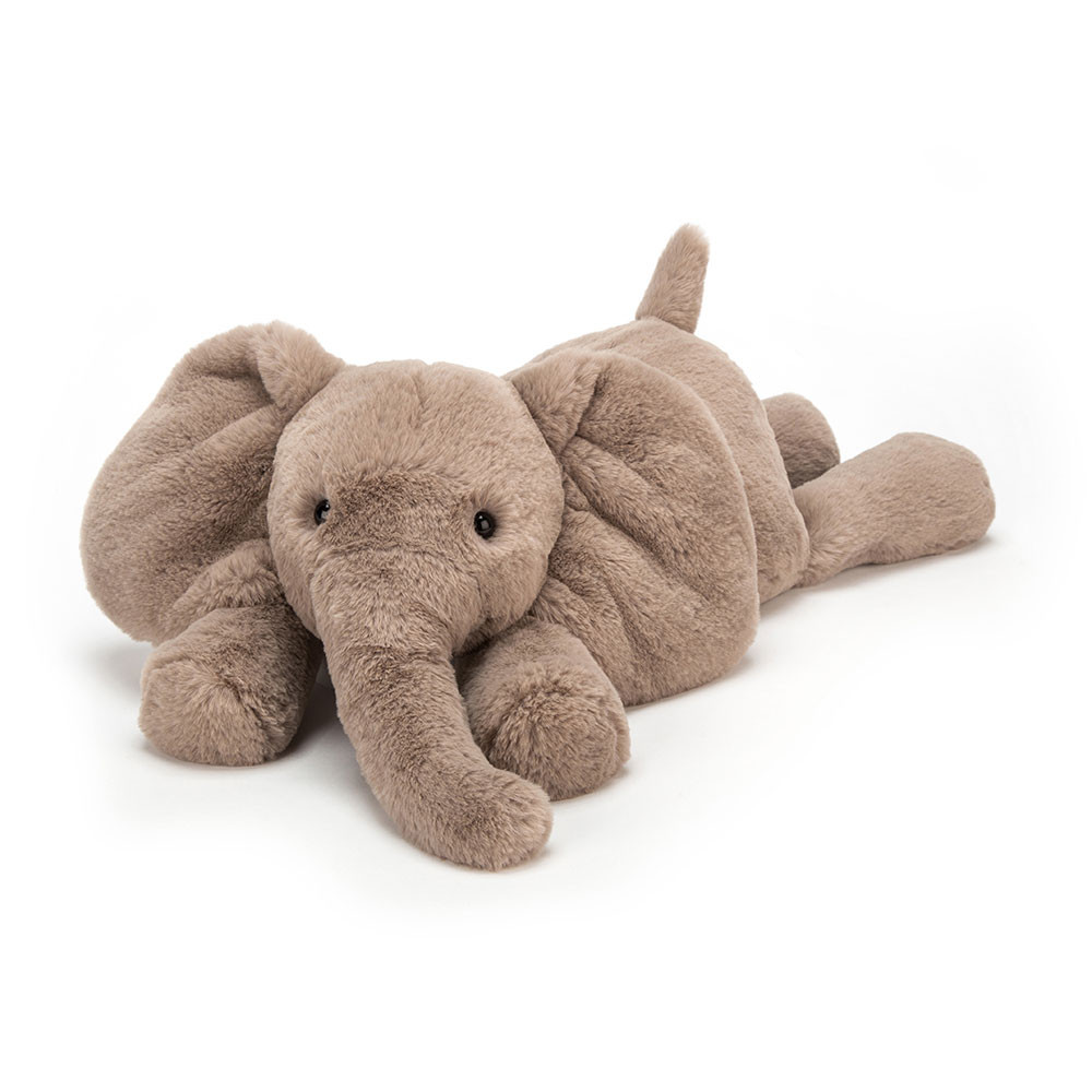 Brown Jellycat Smudge Elephant | US-NXZH37615