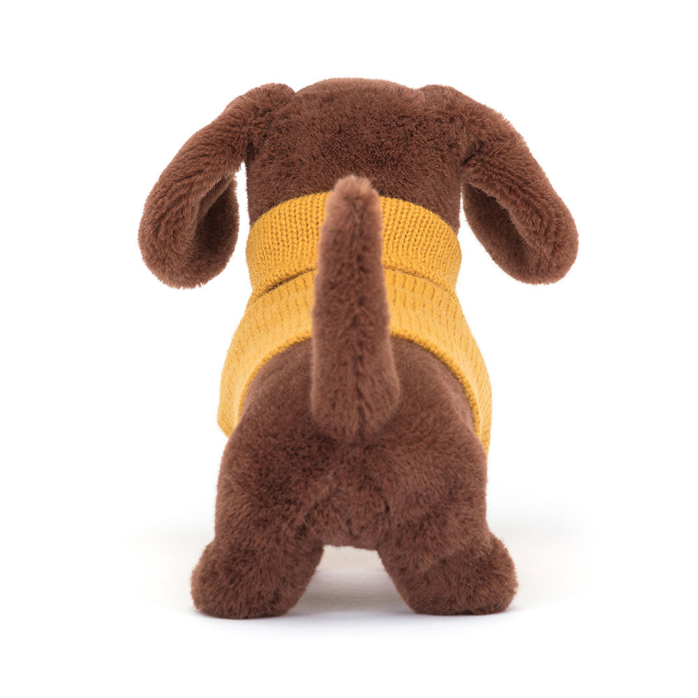 Brown Jellycat Sweater Sausage Dog | US-UQTN41370