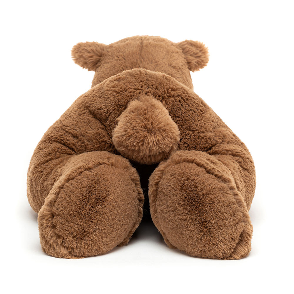 Brown Jellycat Woody Bear Lying | US-GIKS18749