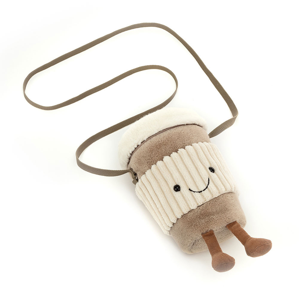 Brown / Cream Jellycat Amuseables Coffee-To-Go Bag | US-TNGA90847