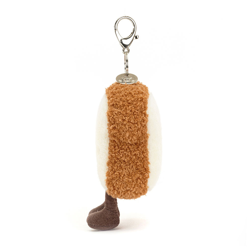 Brown / Cream Jellycat Amuseables Toast Bag Charm | US-TBVD46018