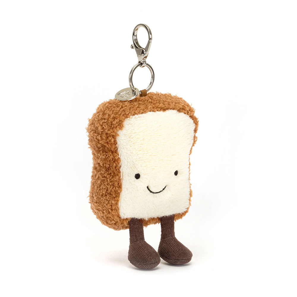 Brown / Cream Jellycat Amuseables Toast Bag Charm | US-TBVD46018