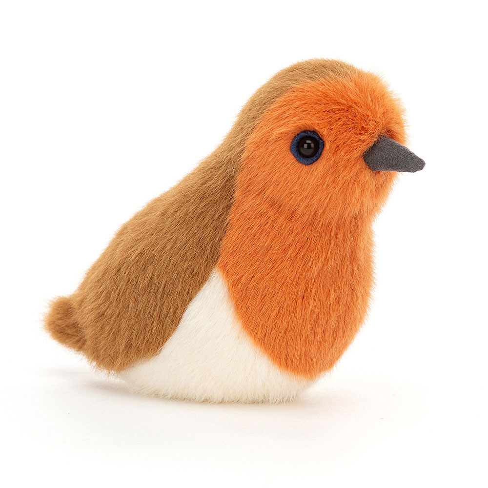 Brown / Cream Jellycat Birdling Robin | US-WUQK73042