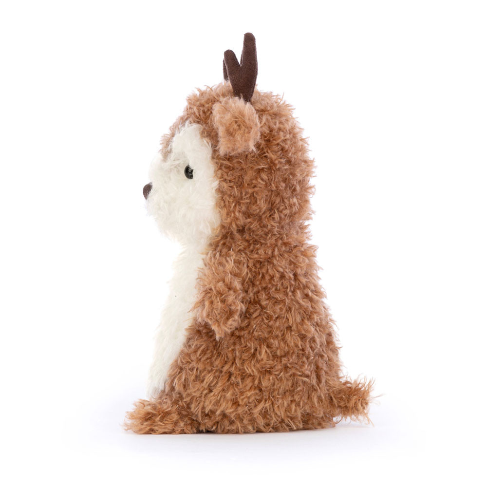 Brown / Cream Jellycat Little Reindeer | US-GNIZ21638