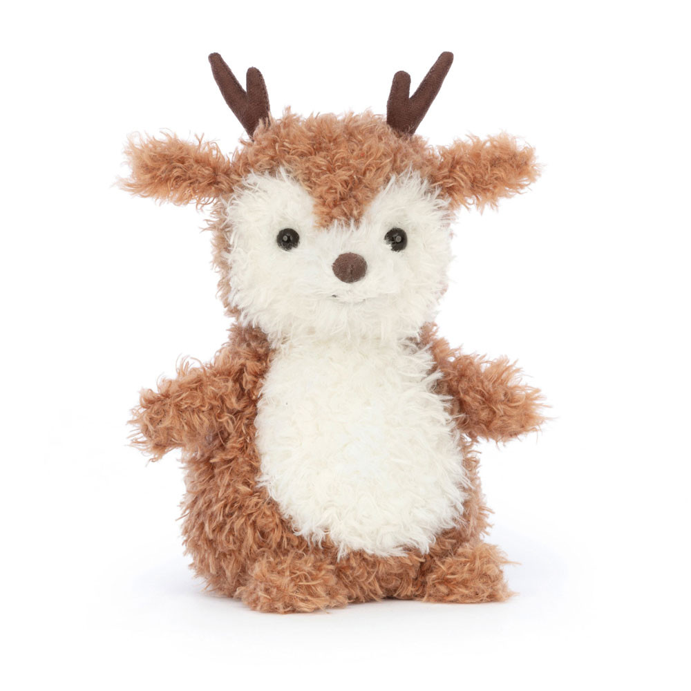 Brown / Cream Jellycat Little Reindeer | US-GNIZ21638