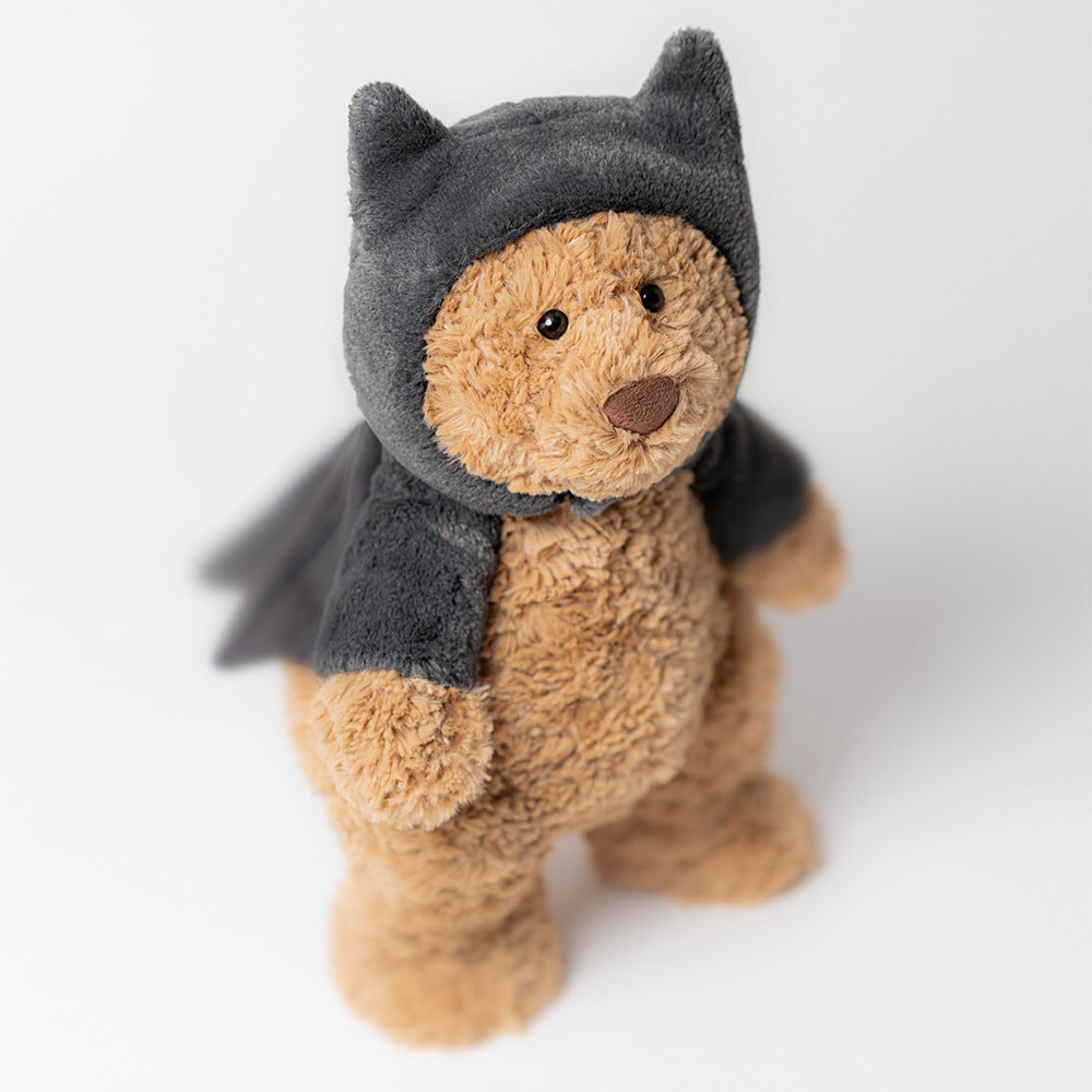 Brown / Dark Grey Jellycat Bartholomew Bear Bat | US-ASBK64182