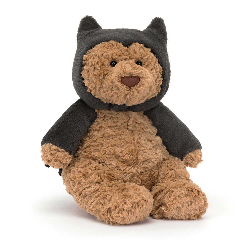 Brown / Dark Grey Jellycat Bartholomew Bear Bat | US-ASBK64182