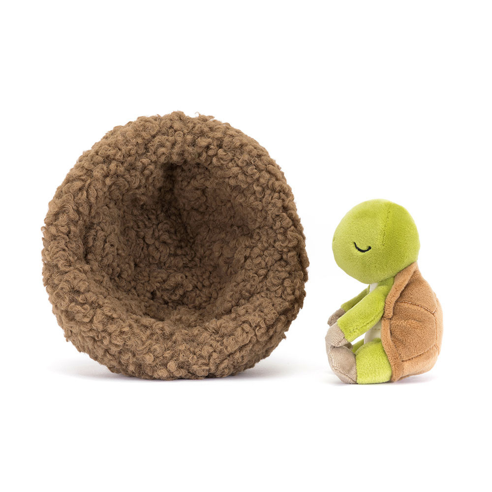 Brown / Green Jellycat Hibernating Tortoise | US-IPDG78062