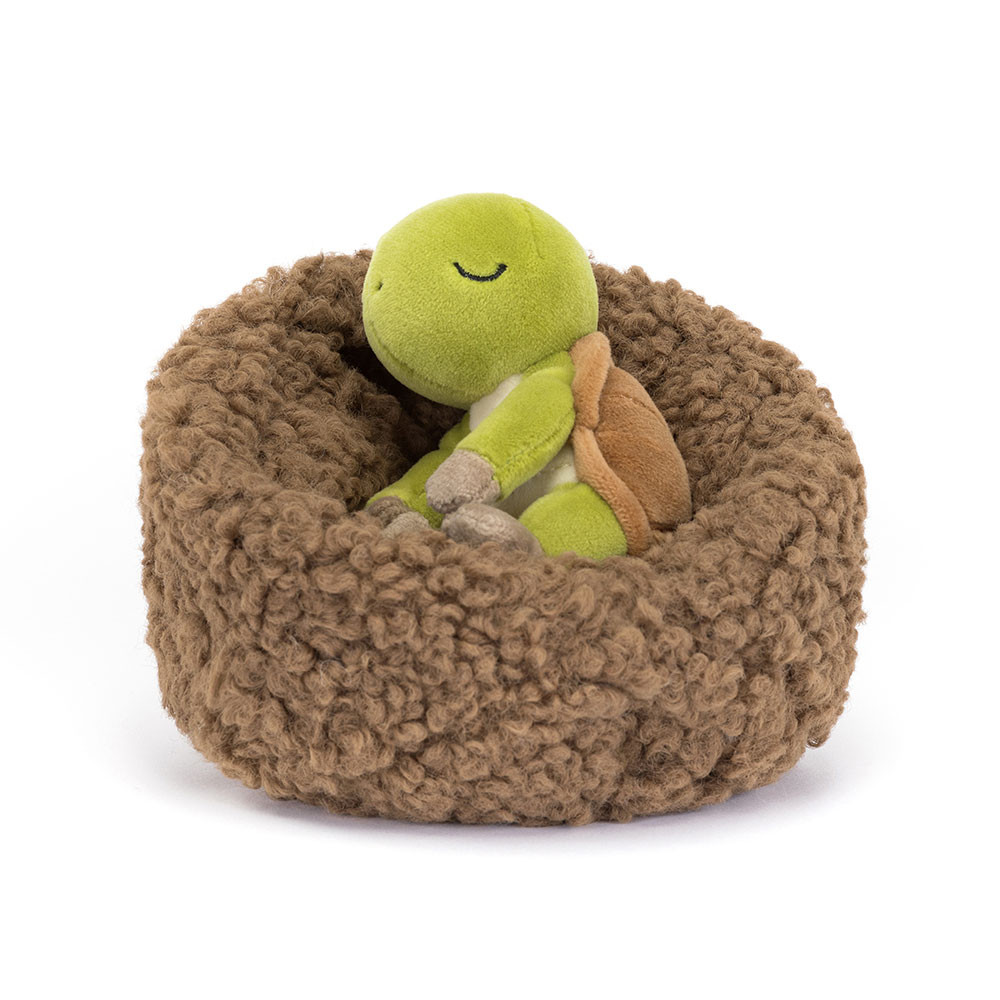 Brown / Green Jellycat Hibernating Tortoise | US-IPDG78062