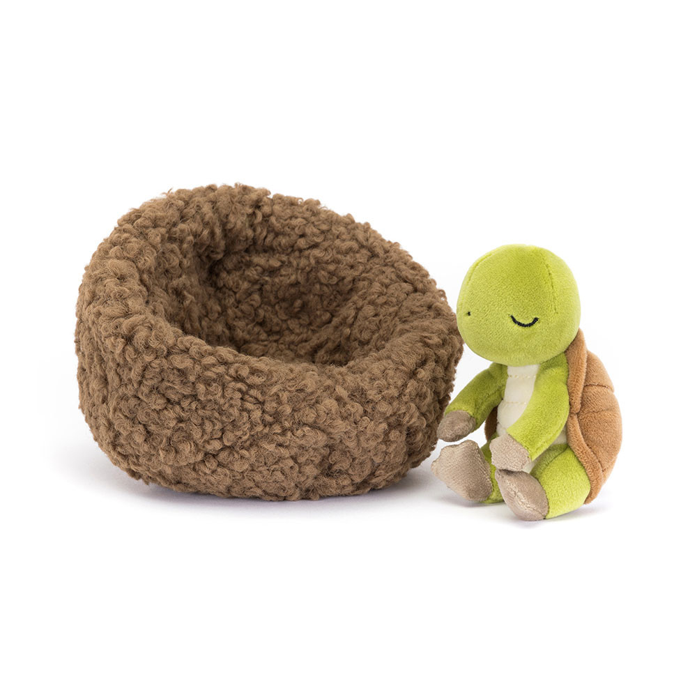 Brown / Green Jellycat Hibernating Tortoise | US-IPDG78062