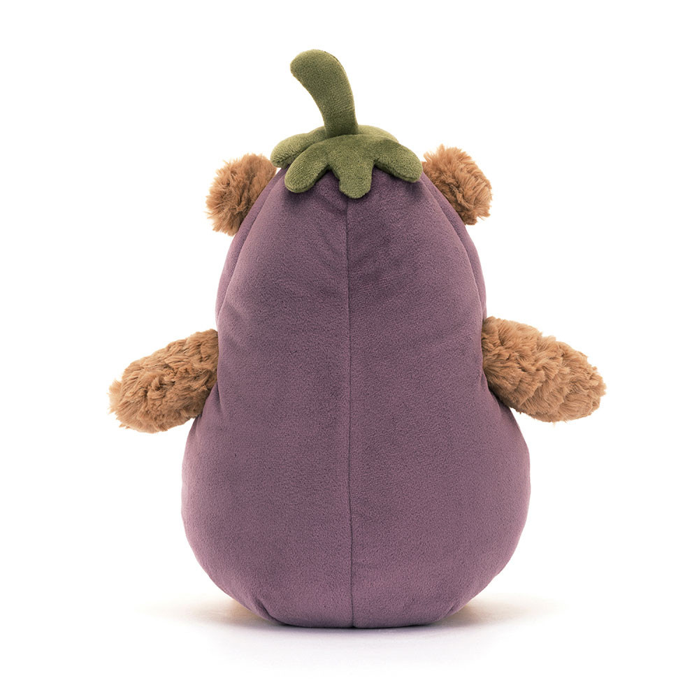 Brown / Purple Jellycat Bartholomew Bear Aubergine | US-VGCH85302