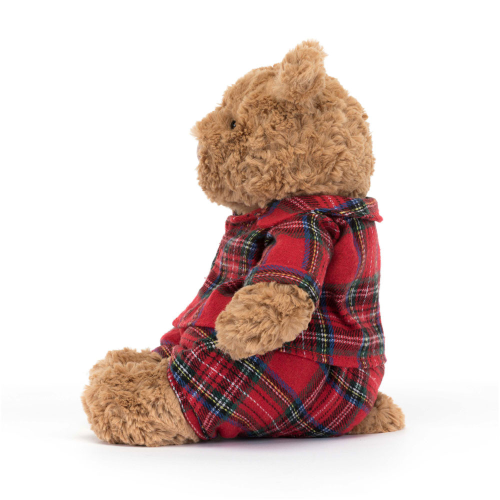 Brown / Red Jellycat Bartholomew Bear Bedtime | US-OZWK79532