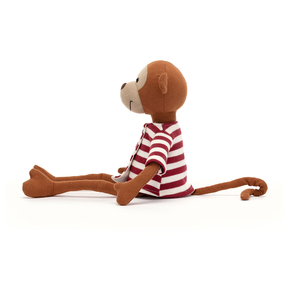 Brown / Red / White Jellycat Madison Monkey | US-WJLH04872