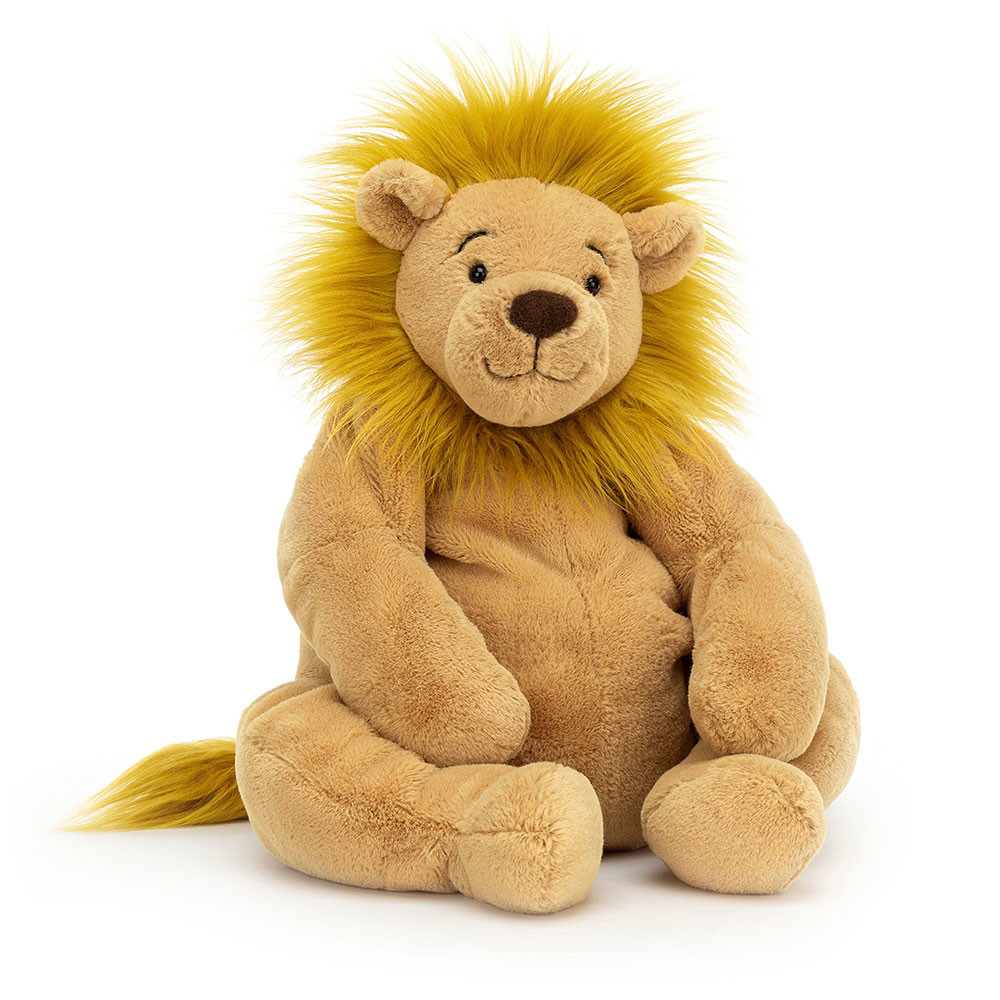 Brown / Yellow Jellycat Rumpletum Lion | US-OXBT68243