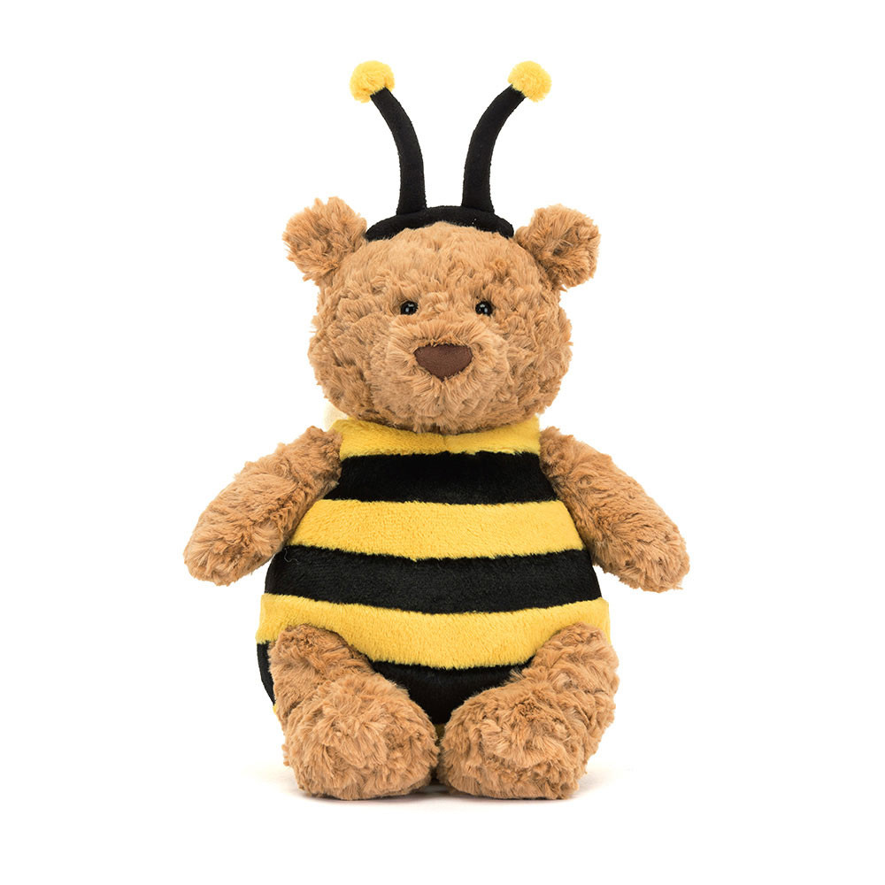 Brown / Yellow / Black Jellycat Bartholomew Bear Bumblebee | US-LRMC95703