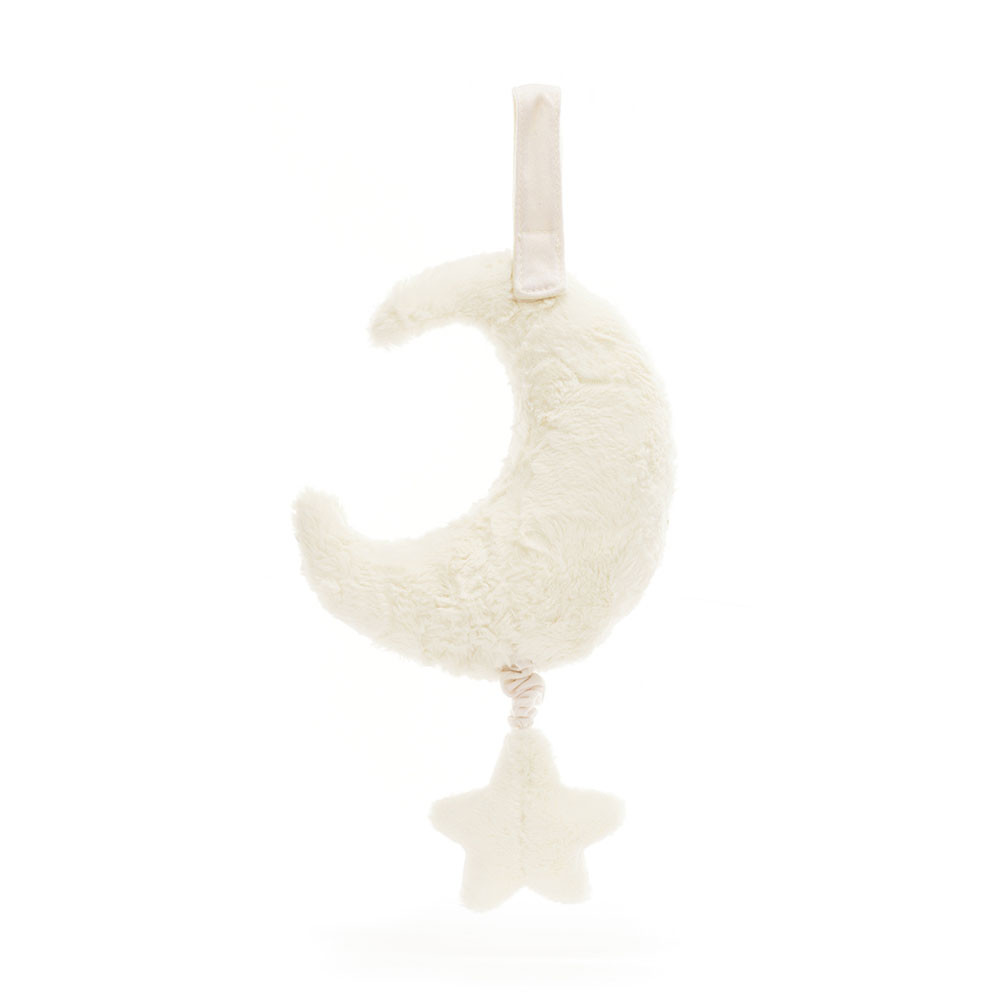 Cream Jellycat Amuseables Moon Musical Pull | US-QWFM18269