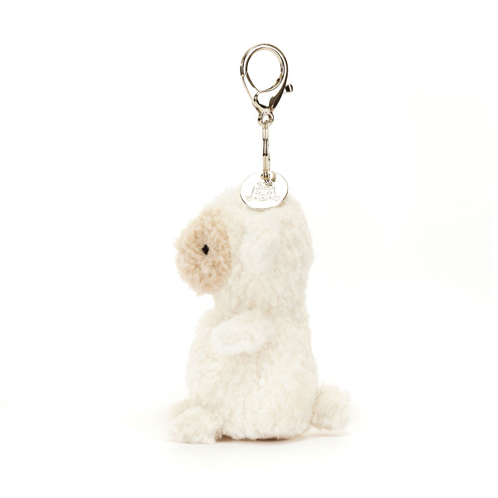 Cream Jellycat Little Lamb Bag Charm | US-CZVM98352