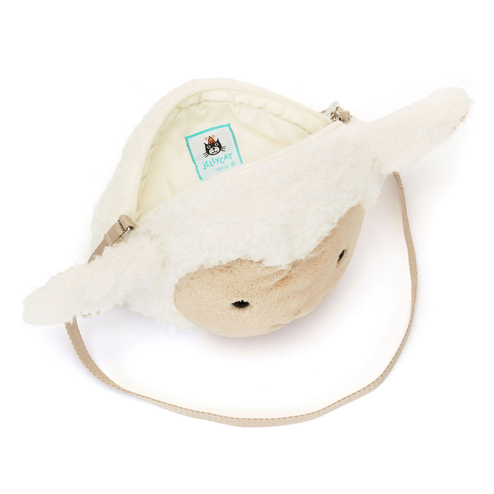 Cream Jellycat Little Lamb Bag | US-MBDG02984