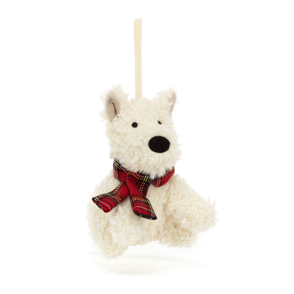 Cream Jellycat Munro Scottie Dog Decoration | US-APNE39871