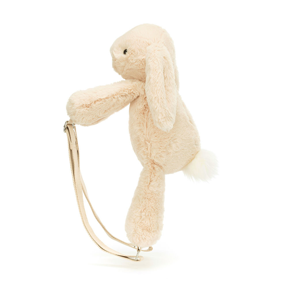 Cream Jellycat Smudge Rabbit Backpack | US-UPCK03685