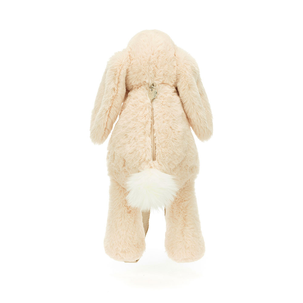 Cream Jellycat Smudge Rabbit Backpack | US-UPCK03685