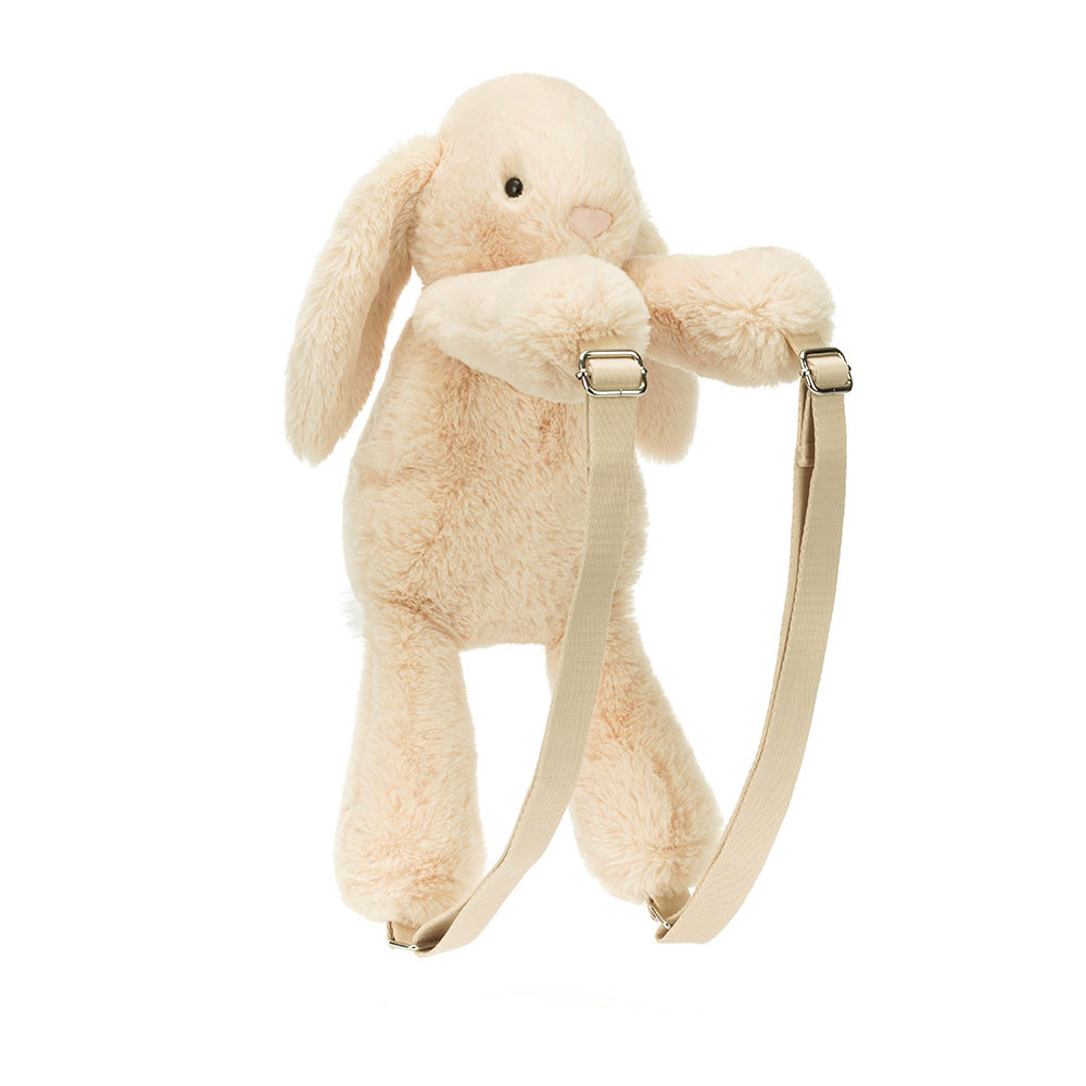 Cream Jellycat Smudge Rabbit Backpack | US-UPCK03685