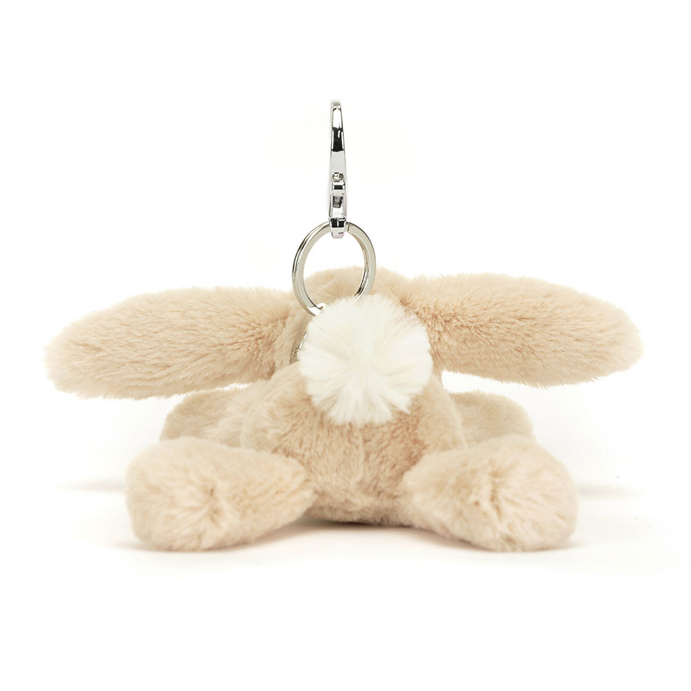 Cream Jellycat Smudge Rabbit Bag Charm | US-NXCR04358