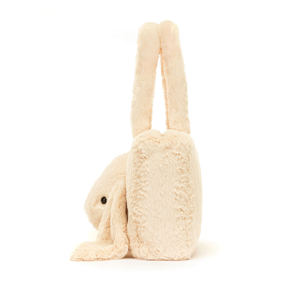 Cream Jellycat Smudge Rabbit Tote Bag | US-MRAD39174