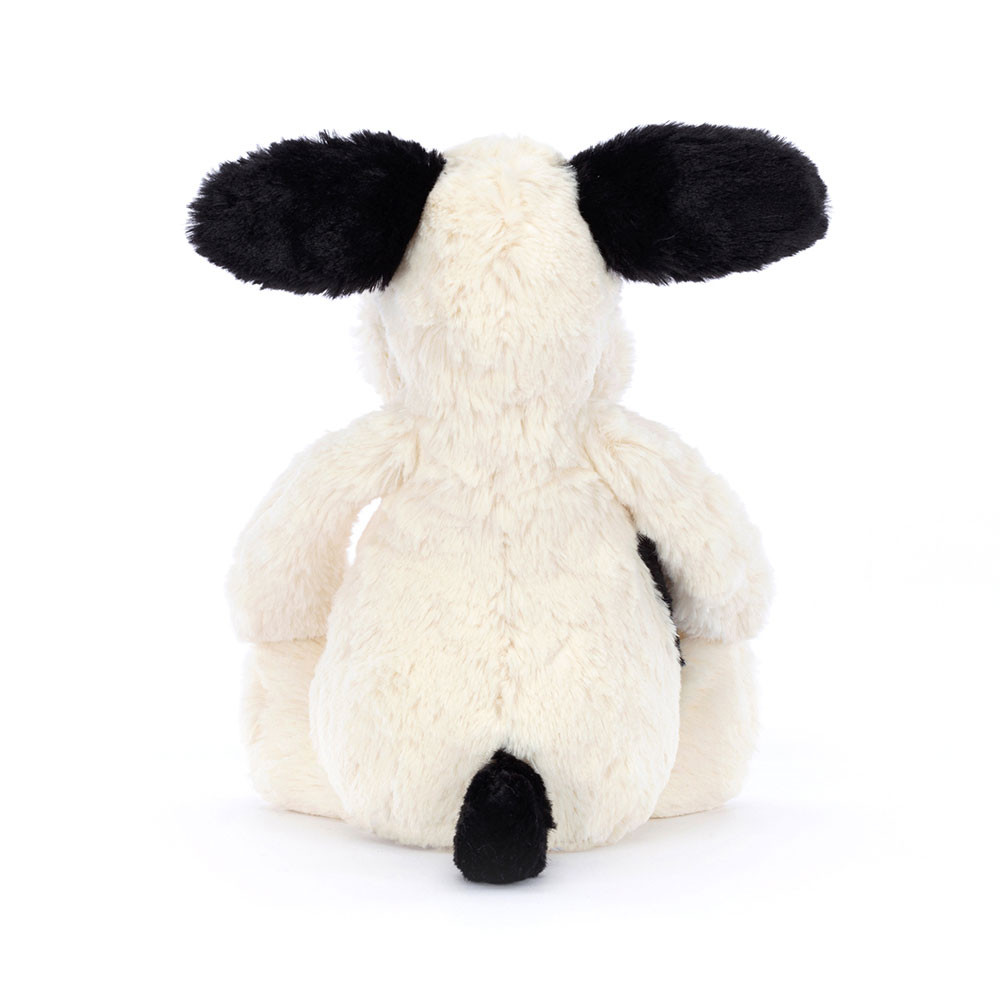 Cream / Black Jellycat Bashful Puppy | US-FUAO51374