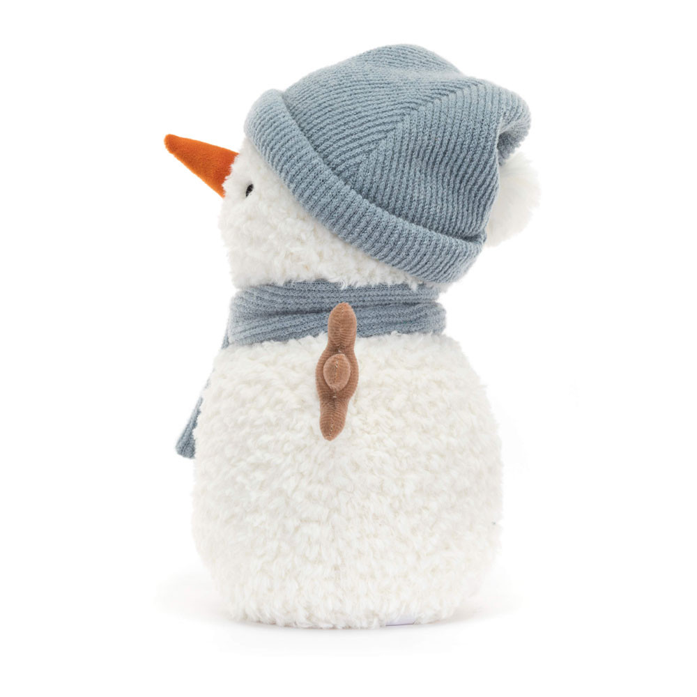 Cream / Blue Jellycat Sammie Snowman | US-VOLH17398