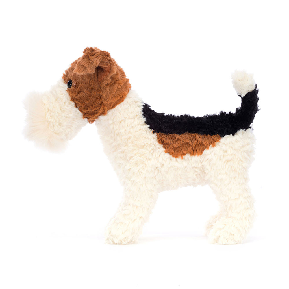 Cream / Brown Jellycat Hector Fox Terrier | US-BPIG86597