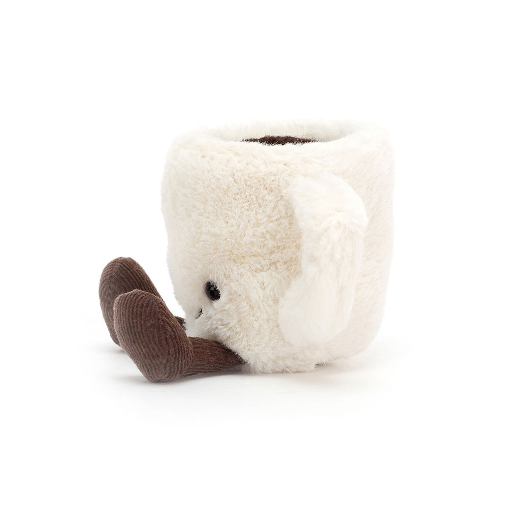 Cream / Dark Brown Jellycat Amuseables Espresso Cup | US-WXLB32894