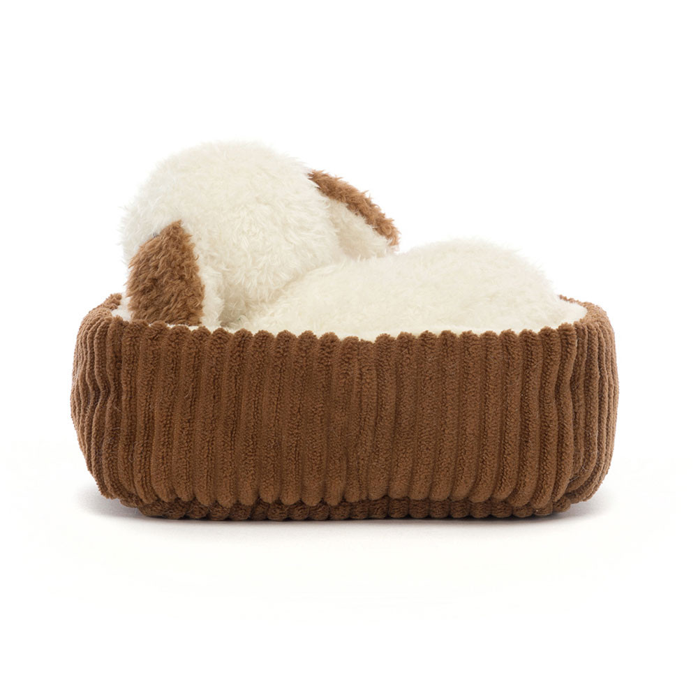 Cream / Dark Brown Jellycat Napping Nipper Dog | US-OFZT48601