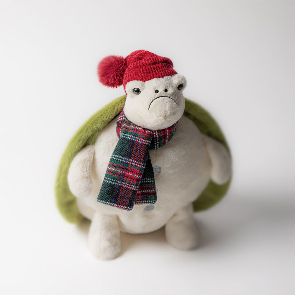 Cream / Green Jellycat Snowman Timmy Turtle | US-BMHD07621