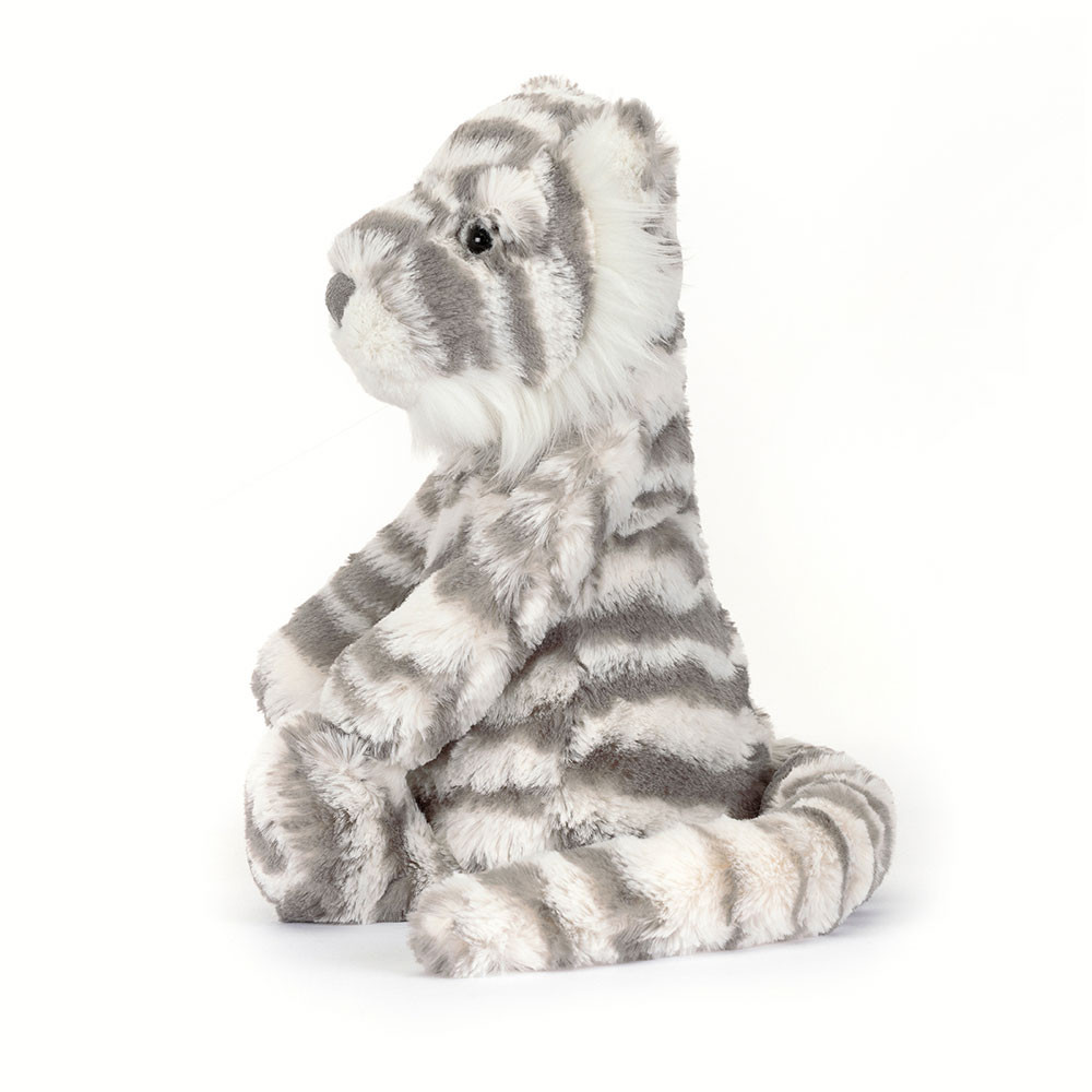 Cream / Grey Jellycat Bashful Snow Tiger | US-CVDN95428