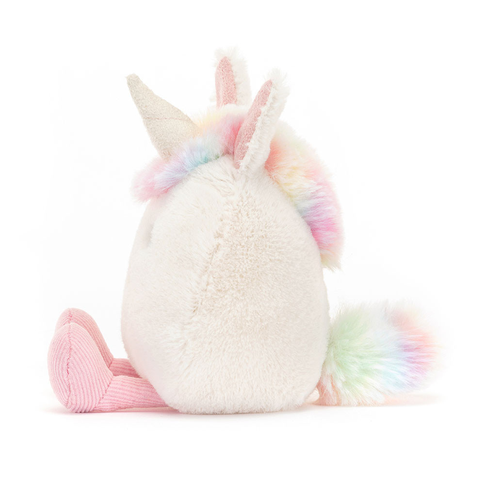 Cream / Pink Jellycat Amuseabean Unicorn | US-OAHF86013